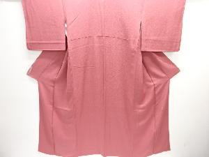 冷泉布美子　抽象模様織り出し一つ紋色無地着物